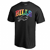 Men's Buffalo Bills NFL Pro Line by Fanatics Branded Black Big & Tall Pride T-Shirt,baseball caps,new era cap wholesale,wholesale hats